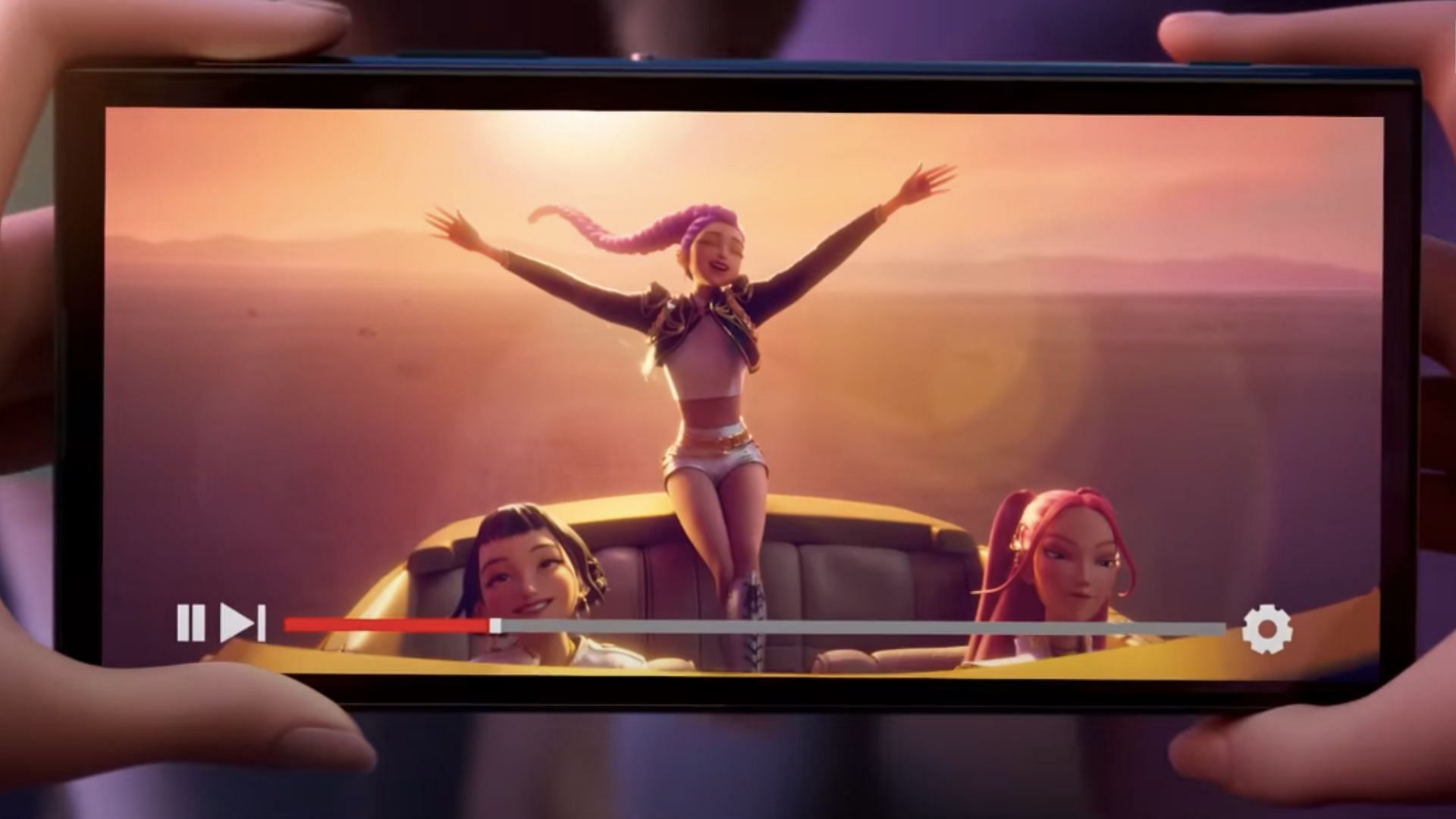 The video release of Golden (Image via YouTube/Netflix)